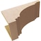 Ekena Millwork 10"W x 20"D x 10"H Wide Pescadero Rough Cedar Woodgrain TimberThane Corbel, Primed Tan CORUR10X20X10PECRCPR - alternate 6